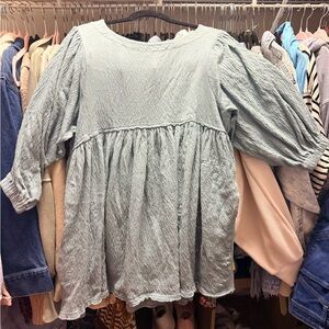 Women's FP Beach Light Blue Textured dress